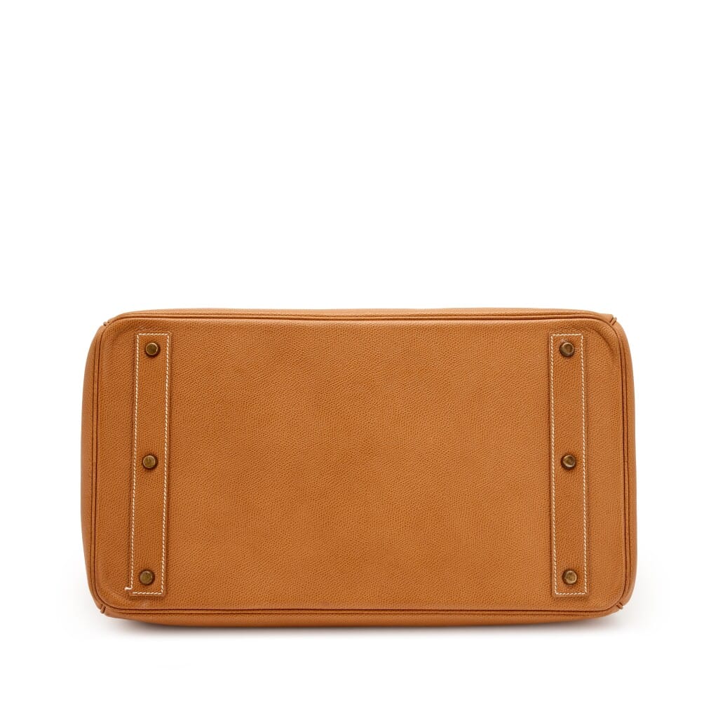 Naturelle Vache Liegee HAC Birkin 40 Gold Hardware, 1990