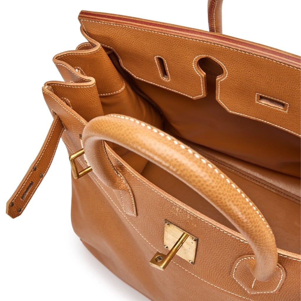 Naturelle Vache Liegee HAC Birkin 40 Gold Hardware, 1990