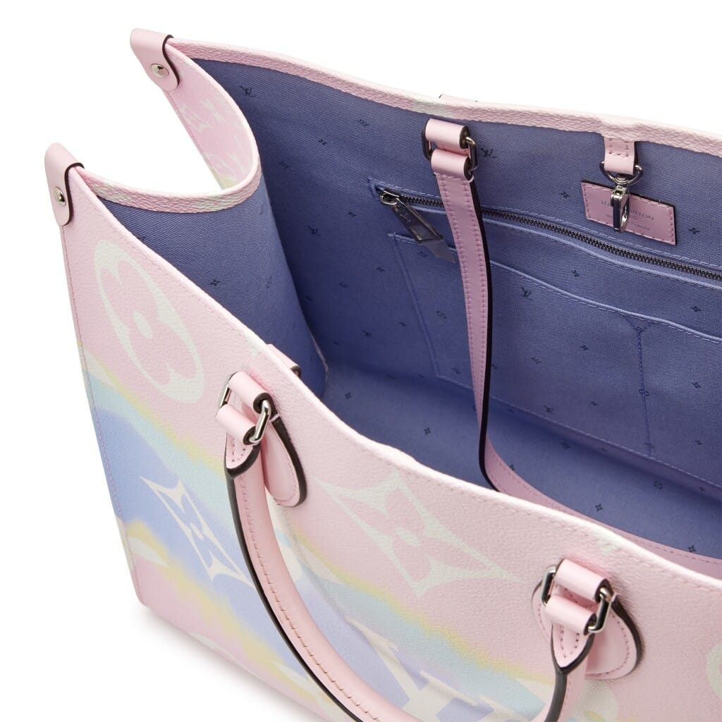 Pink Pastel Monogram Coated Canvas Escale OnTheGo GM Silver Hardware, 2020