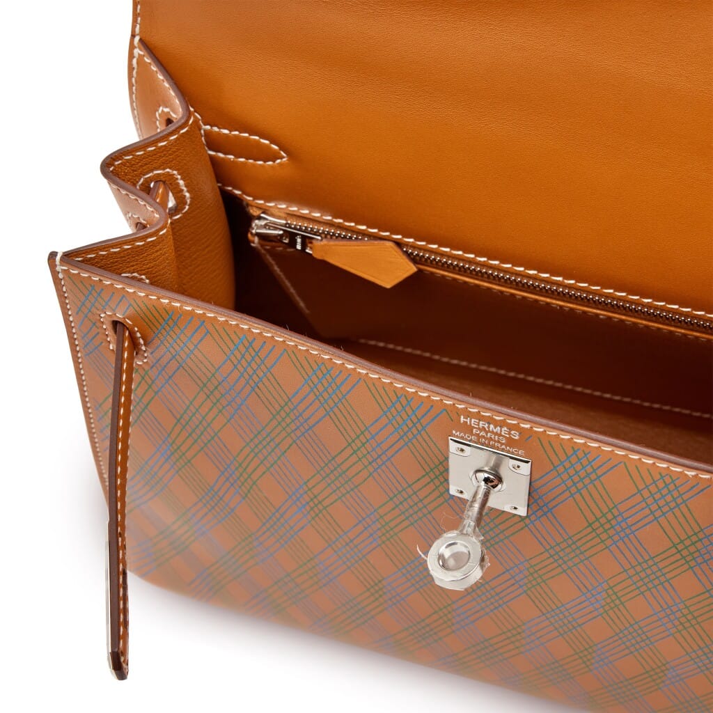 Limited Edition Naturel Sable Butler Sellier Losanges Kelly 25 Palladium Hardware, 2023
