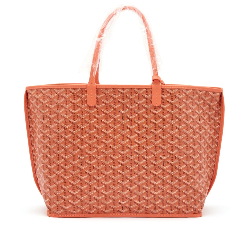 Limited Edition Coral Pink Goyardine Canvas and Chevroches Calfskin Reversible Seahorse Embroidery Anjou PM Tote, 2024
