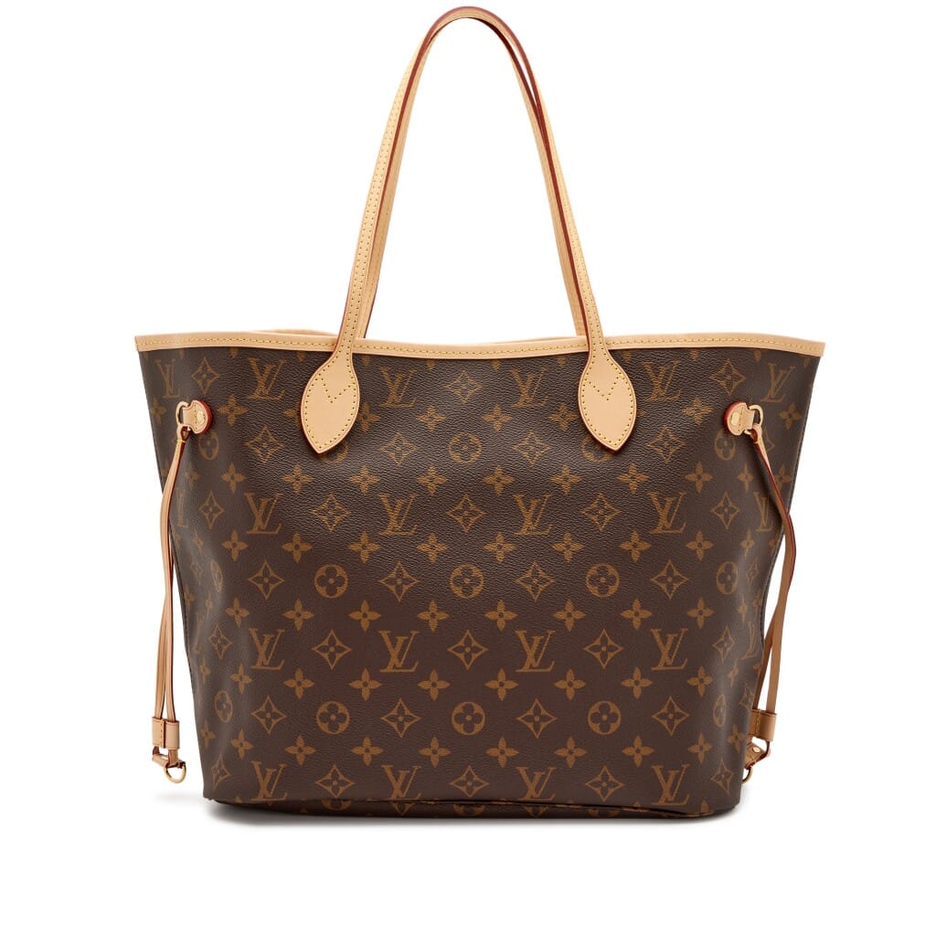 Ebene Brown Monogram Coated Canvas Neverfull MM Gold Hardware, 2023