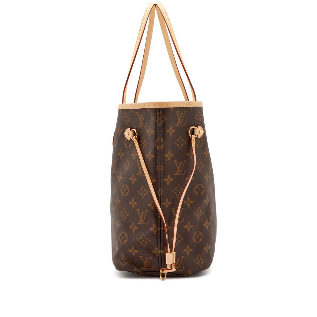 Ebene Brown Monogram Coated Canvas Neverfull MM Gold Hardware, 2023