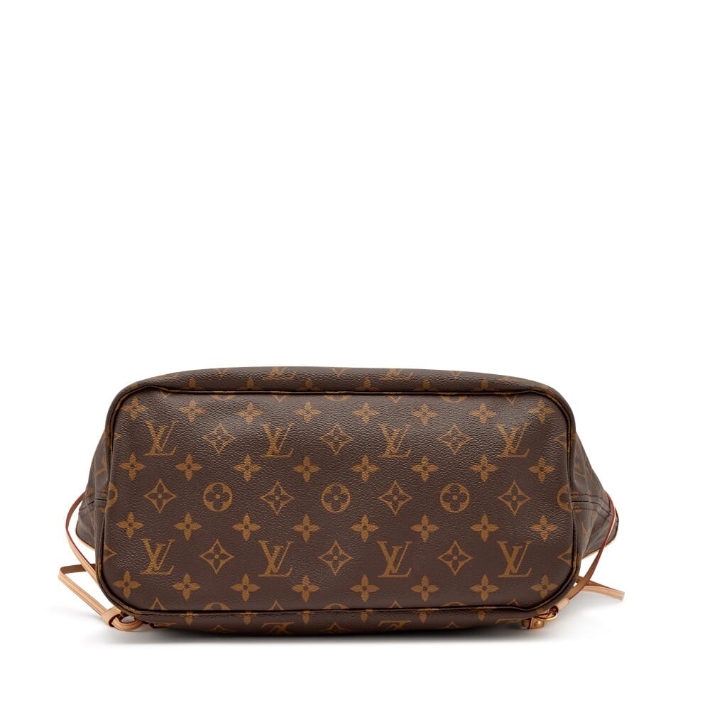 Ebene Brown Monogram Coated Canvas Neverfull MM Gold Hardware, 2023