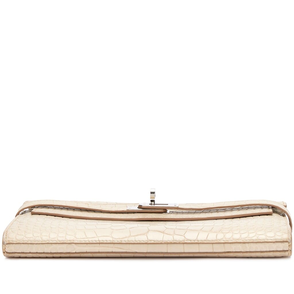Beton Matte Alligator Kelly Wallet Palladium Hardware, 2013