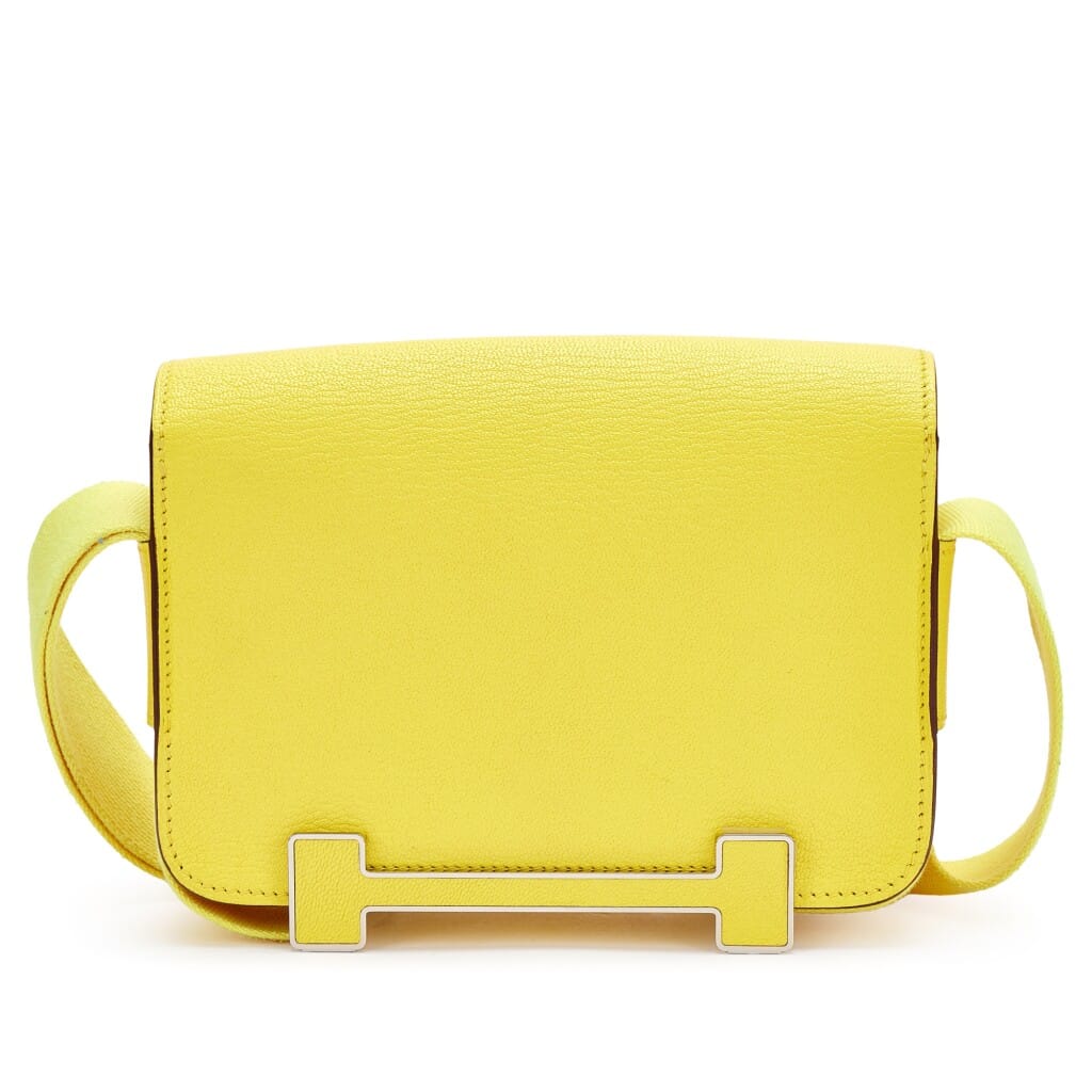 Jaune Citron Chèvre Mysore Geta Palladium Hardware, 2022