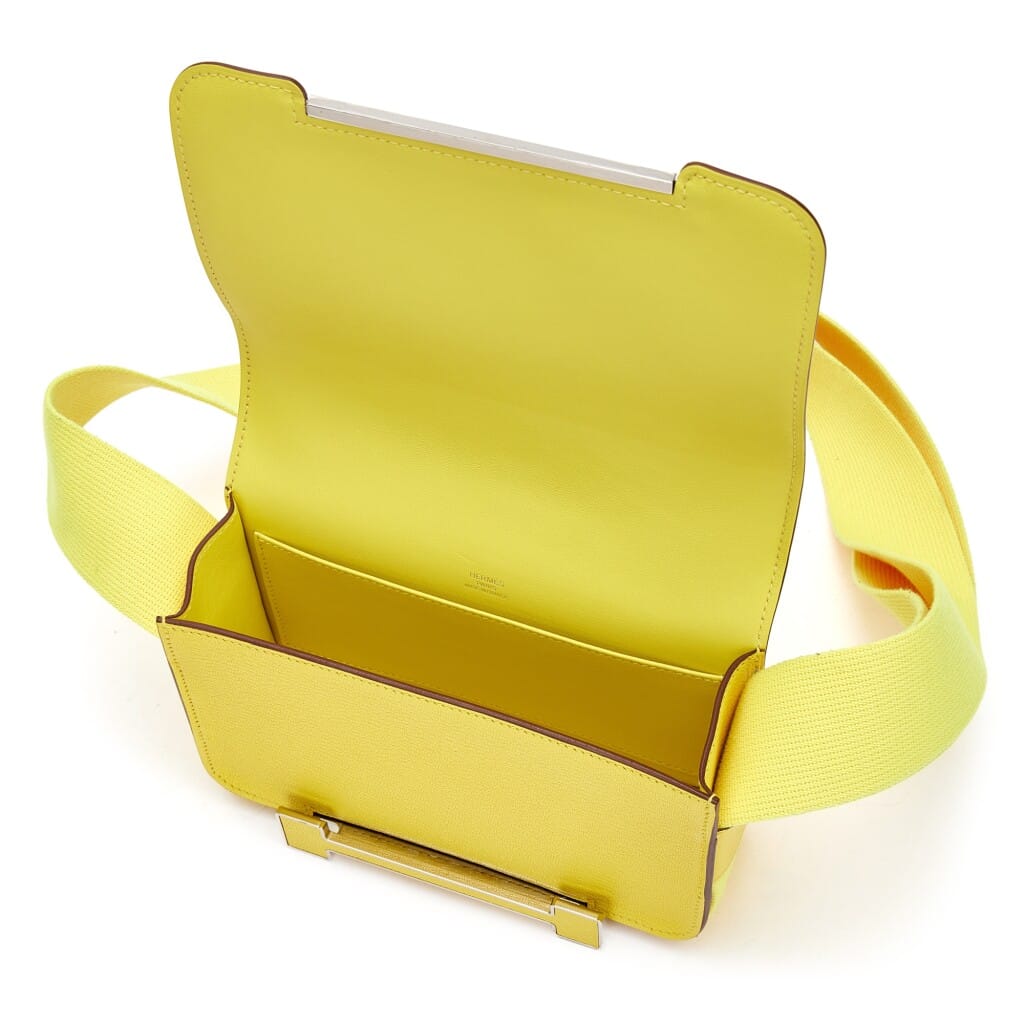 Jaune Citron Chèvre Mysore Geta Palladium Hardware, 2022