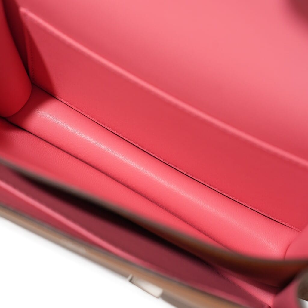 Caramel Evercolor and Rose D'Ete Mini Constance 18 Palladium Hardware, 2021