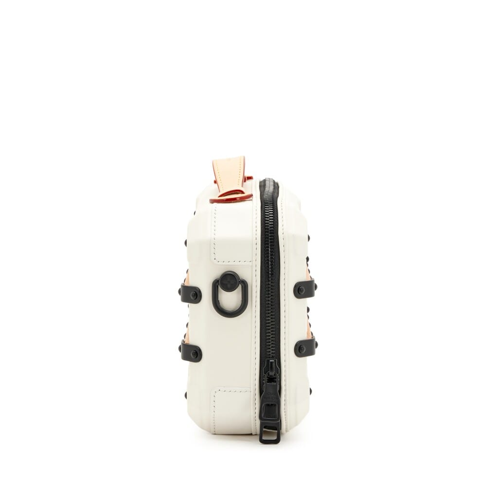 White Calfskin Future Trunk Black Hardware, 2023