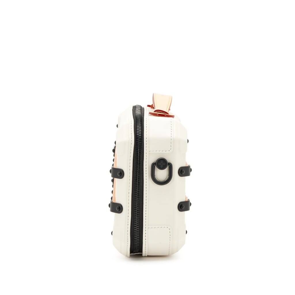 White Calfskin Future Trunk Black Hardware, 2023