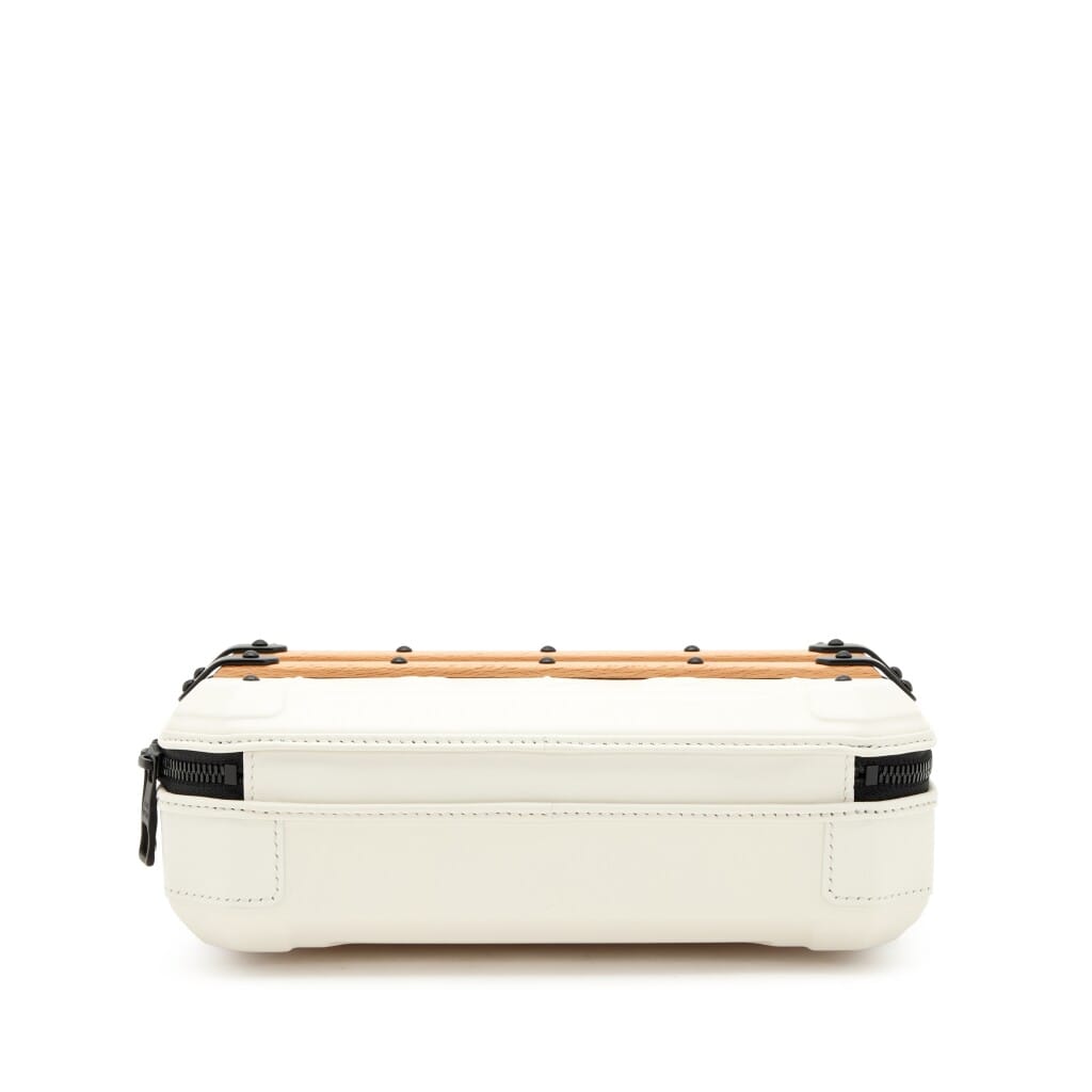 White Calfskin Future Trunk Black Hardware, 2023