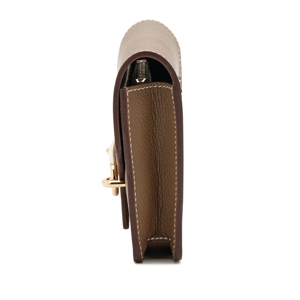 Etoupe Evercolor Roulis Slim Wallet Gold Hardware, 2023