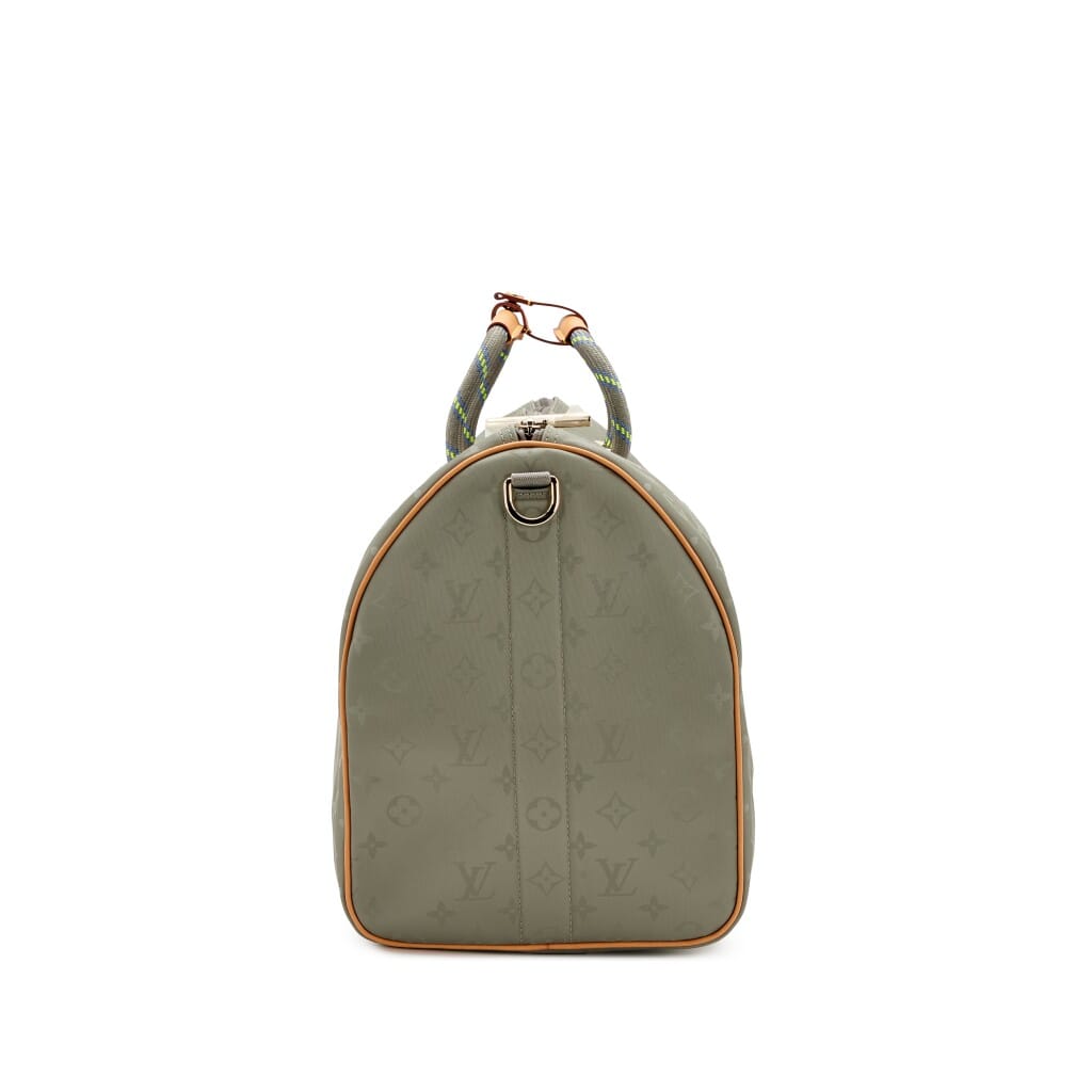 Monogram Titanium Keepall Bandouliere 50 Gold Hardware, 2018