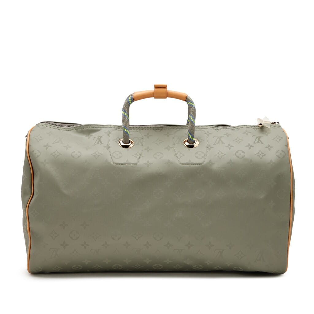 Monogram Titanium Keepall Bandouliere 50 Gold Hardware, 2018