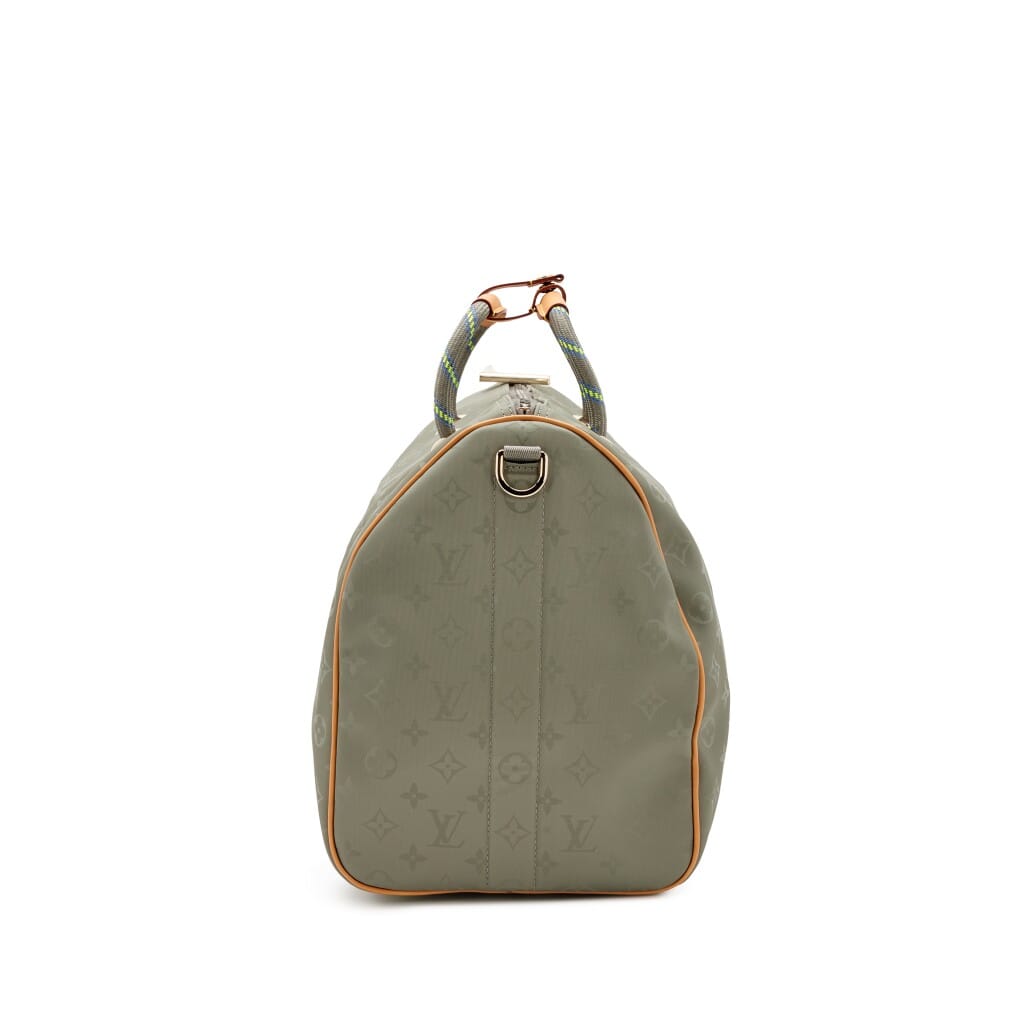 Monogram Titanium Keepall Bandouliere 50 Gold Hardware, 2018