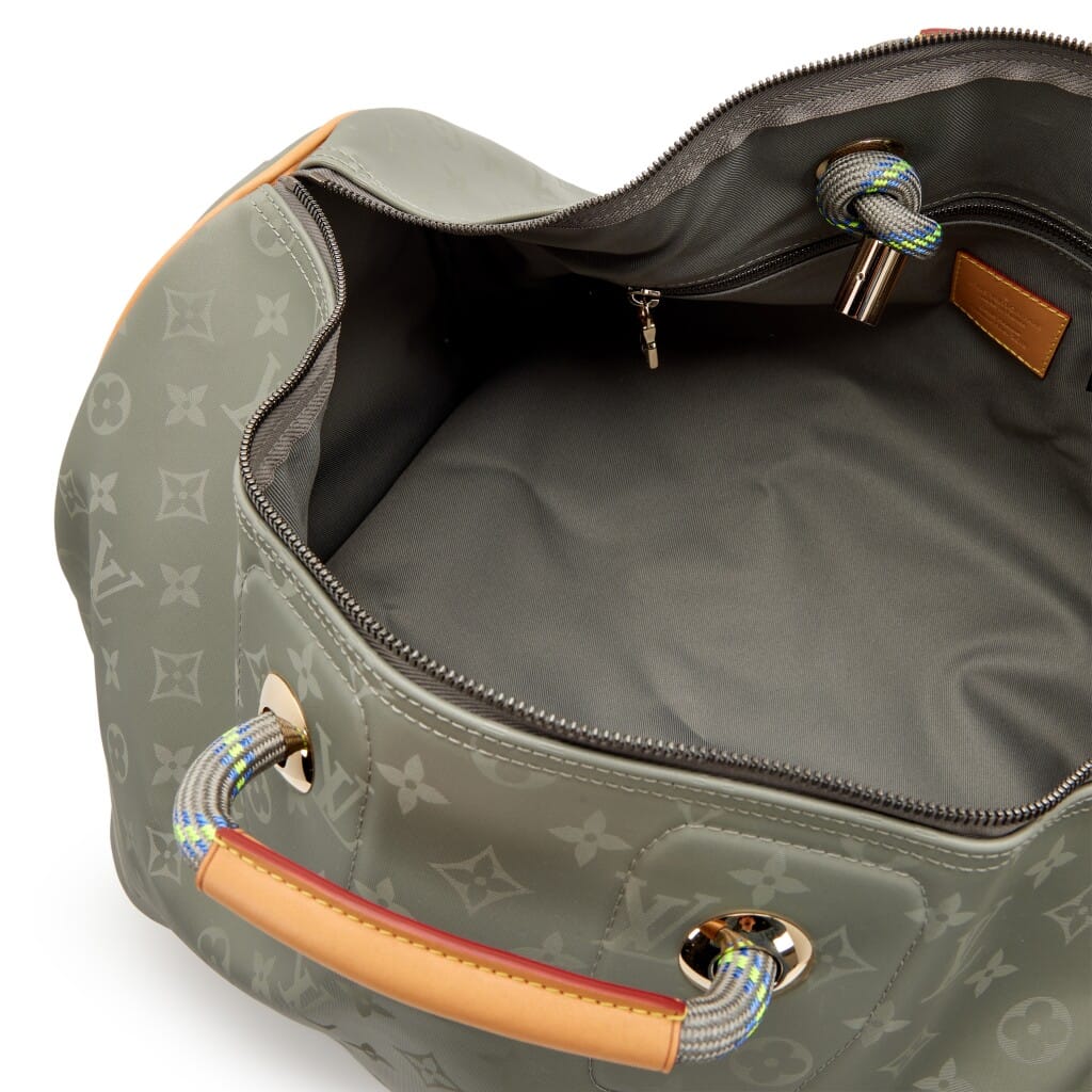 Monogram Titanium Keepall Bandouliere 50 Gold Hardware, 2018
