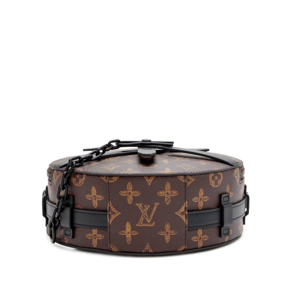 Virgil Abloh Monogram Trunk L’Oeil Coated Canvas Wheel Box Black Hardware, 2022