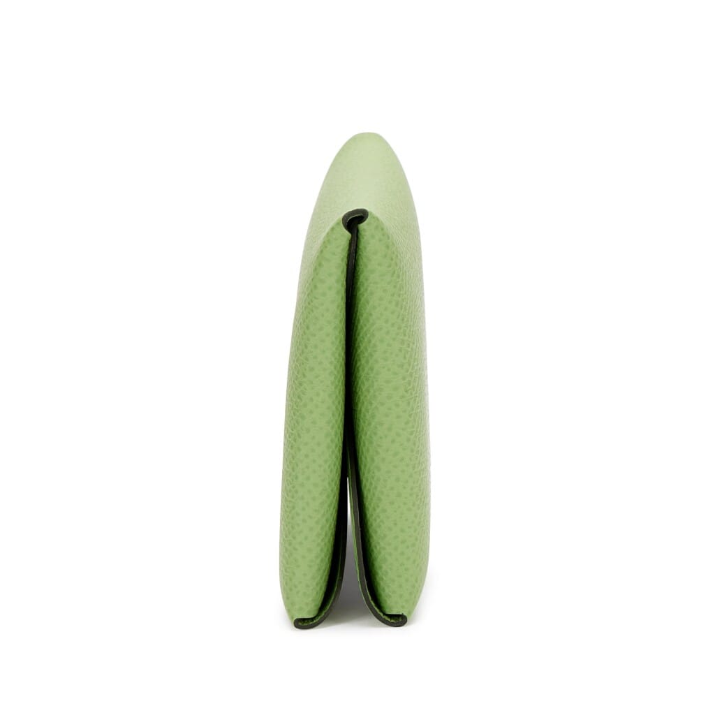 Vert Criquet Epsom Calvi Duo Card Holder Palladium Hardware, 2023