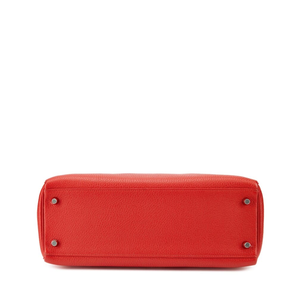 Rouge Casaque Togo Kelly 32 Retourne Palladium Hardware, 2017