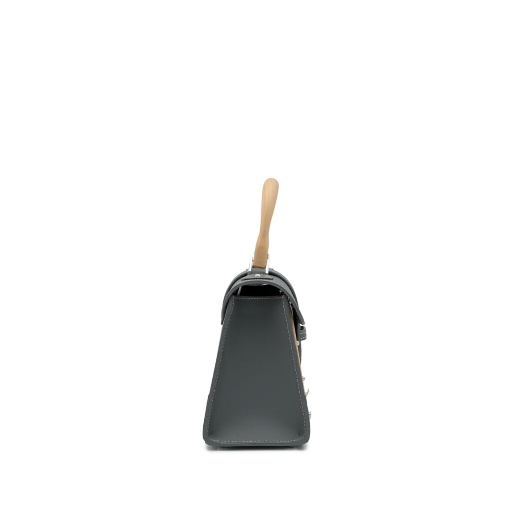 Grey Goyardine Canvas and Chevroches Calfskin Saïgon PM Bag