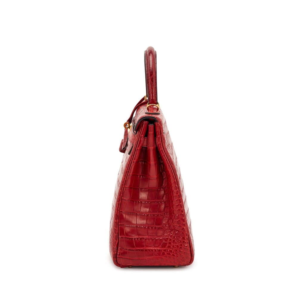 Rouge H Matte Alligator Retourne Kelly 35 Gold Hardware, 2013