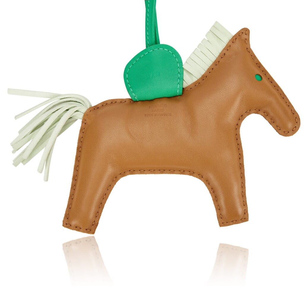 Sesame, Vert Fizz and Menthe Milo Lambskin and Swift GriGri Rodeo Charm GM, 2022