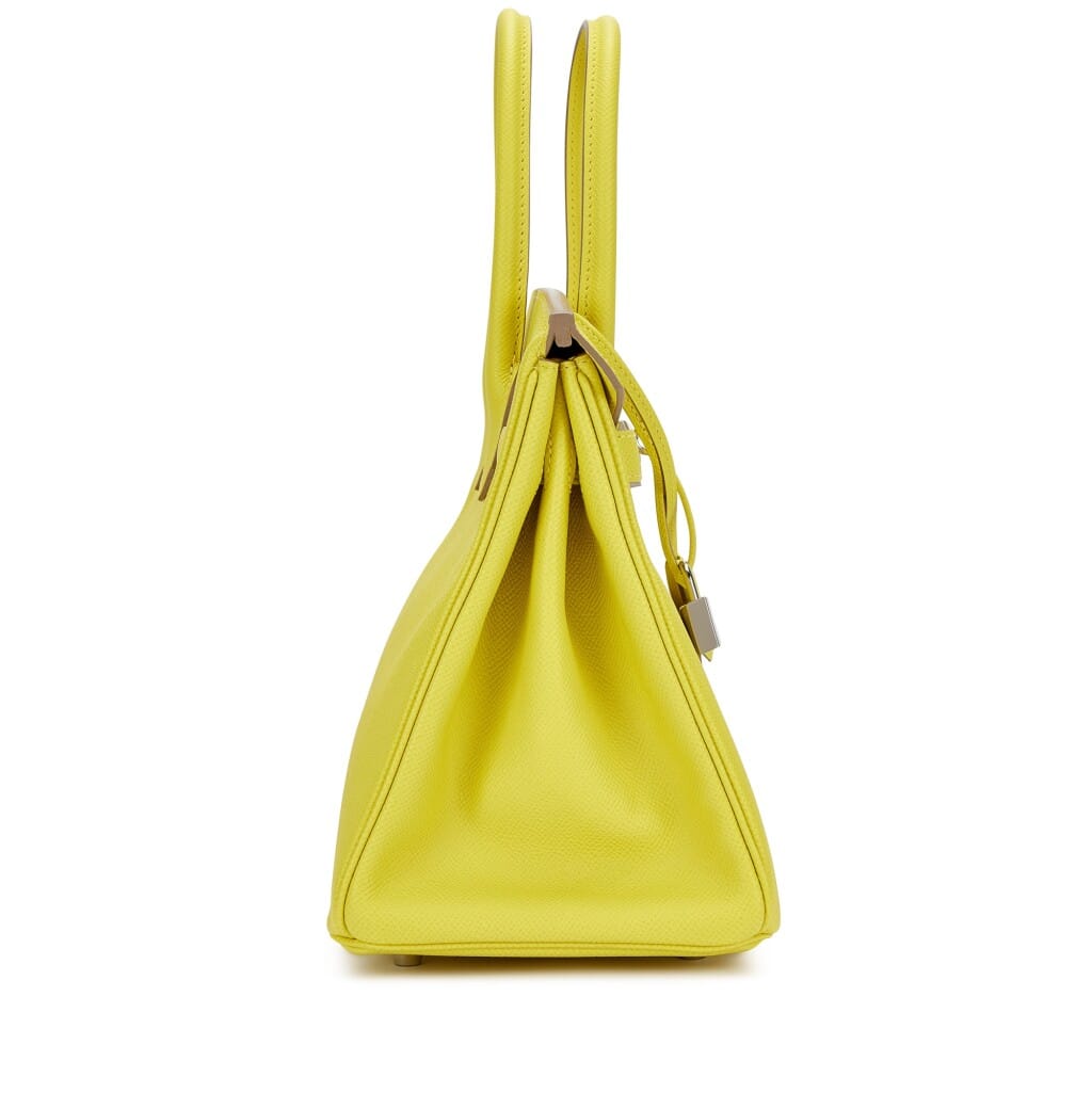 Lime Epsom Birkin 30 Palladium Hardware, 2020
