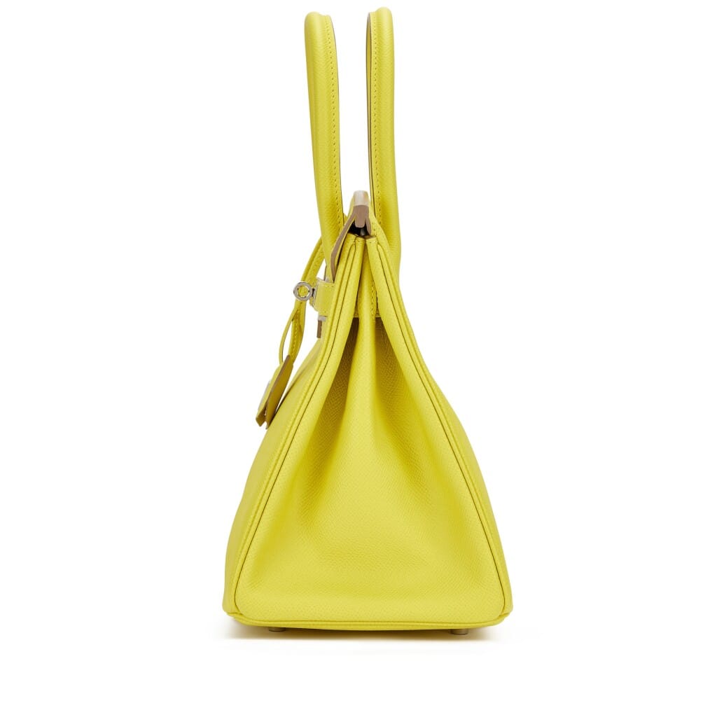 Lime Epsom Birkin 30 Palladium Hardware, 2020