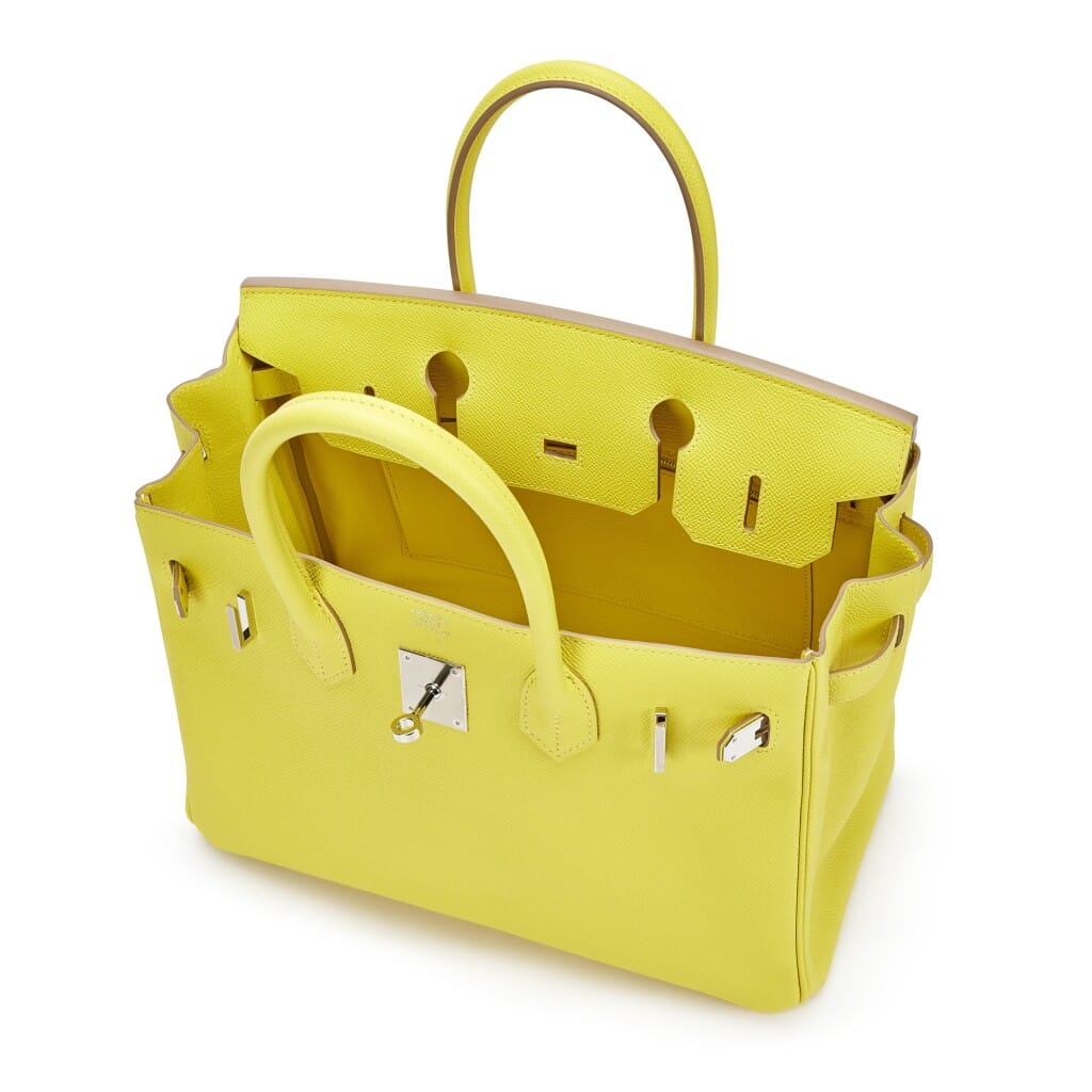 Lime Epsom Birkin 30 Palladium Hardware, 2020