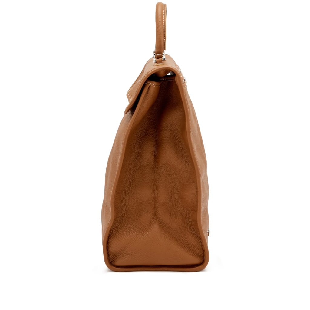 Brown Taurillon Saint Lucie Bag Silver Hardware