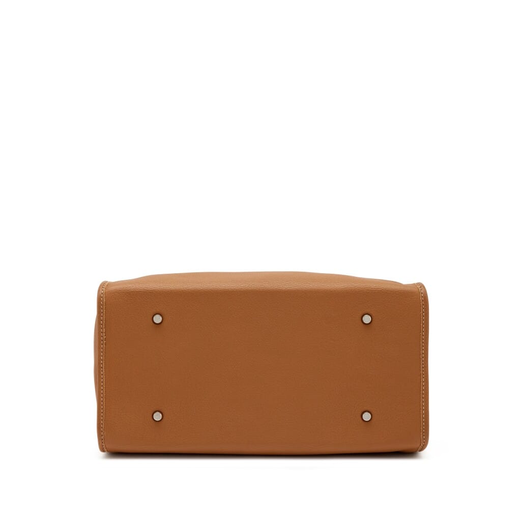 Brown Taurillon Saint Lucie Bag Silver Hardware