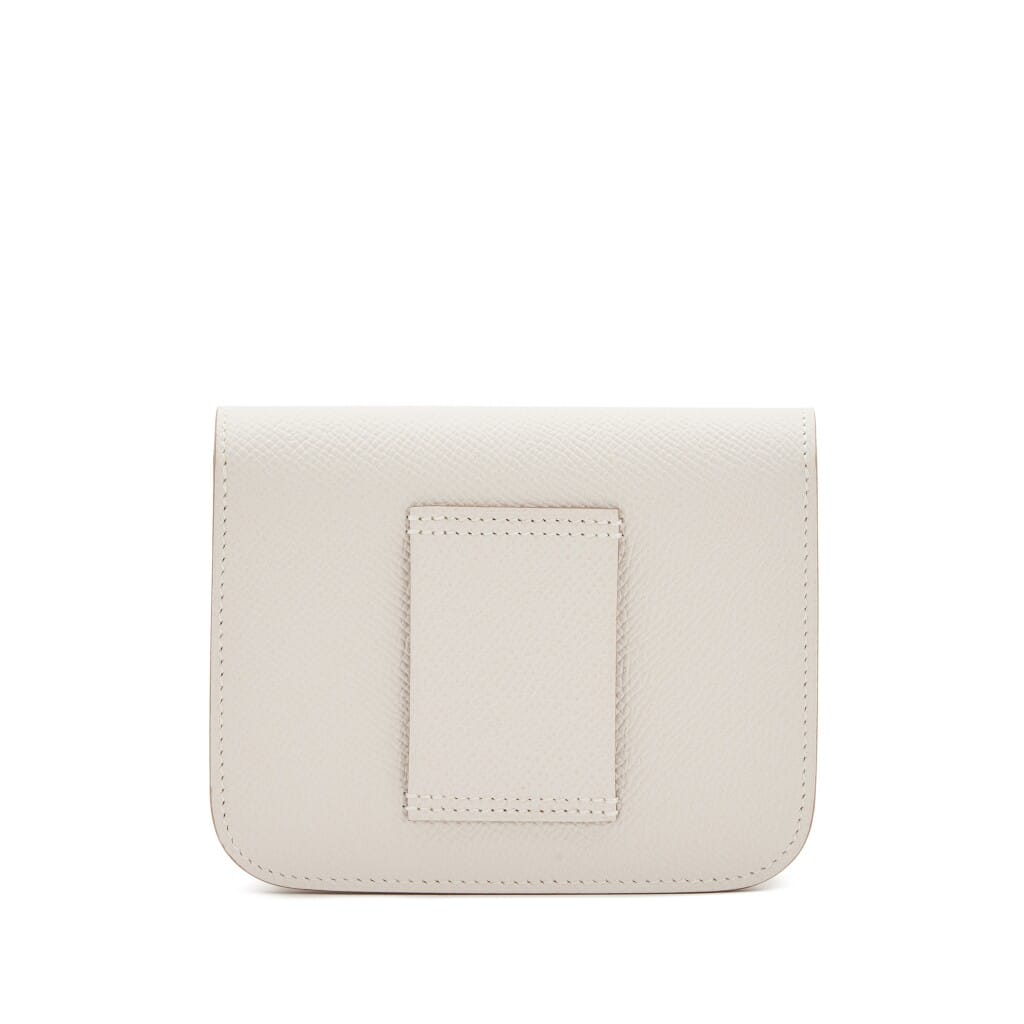 Gris Pale Epsom Constance Slim Wallet Palladium Hardware, 2023