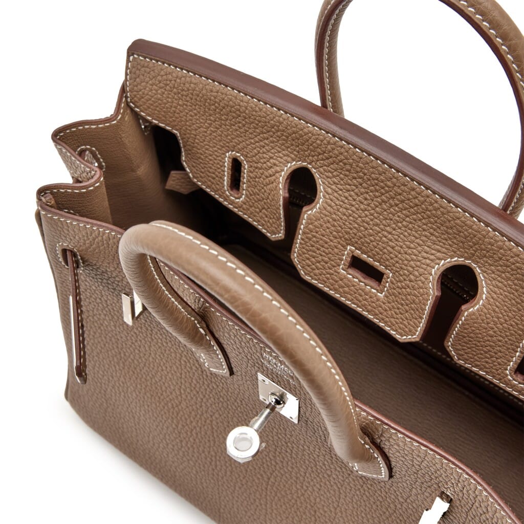 Etoupe Togo Birkin 25 Palladium Hardware, 2021