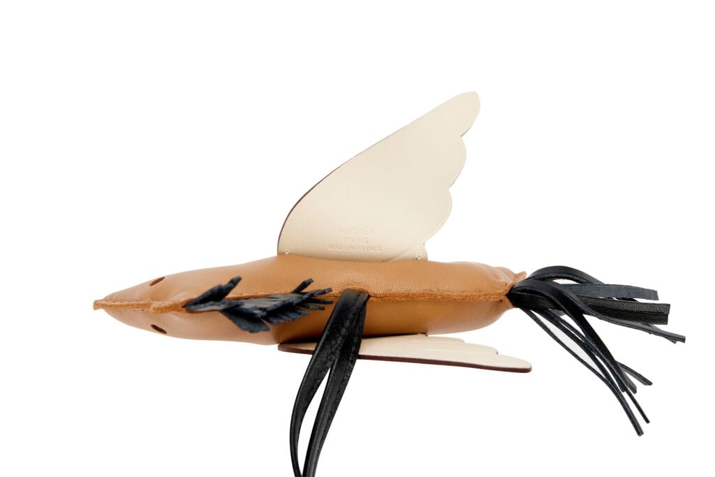 Chai, Black and Nata Milo Lambskin and Swift GriGri Rodeo Pegase Charm MM, 2022