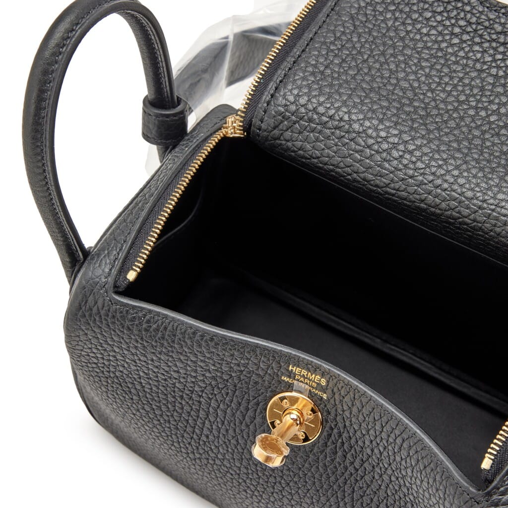 Black Clemence Mini Lindy 20 Gold Hardware, 2023