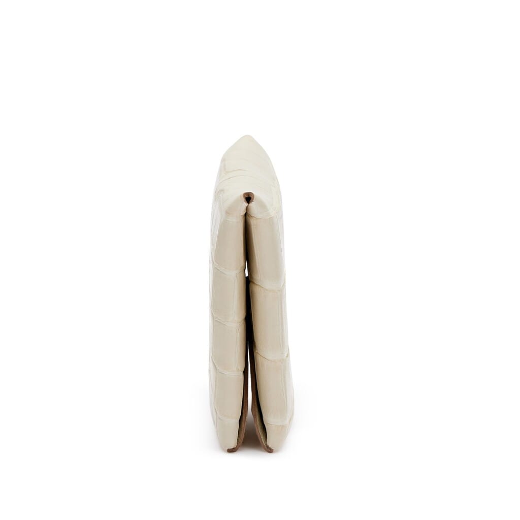 Beton Matte Alligator Calvi Card Holder Palladium Hardware, 2023