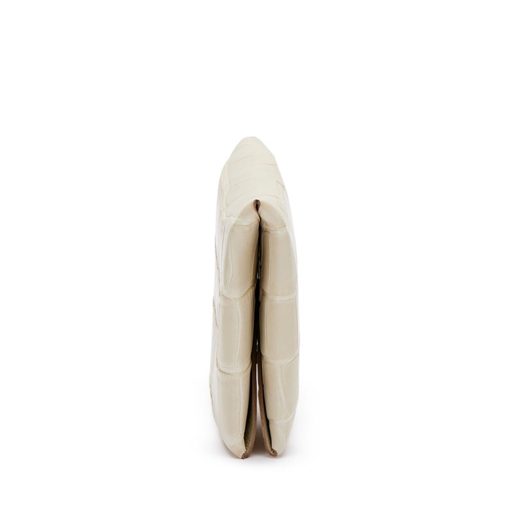 Beton Matte Alligator Calvi Card Holder Palladium Hardware, 2023