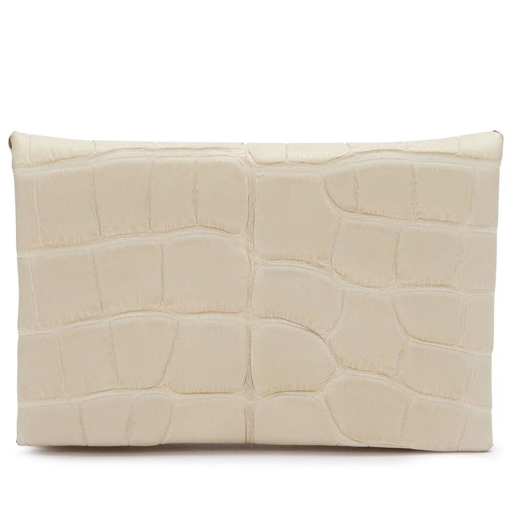Beton Matte Alligator Calvi Card Holder Palladium Hardware, 2023