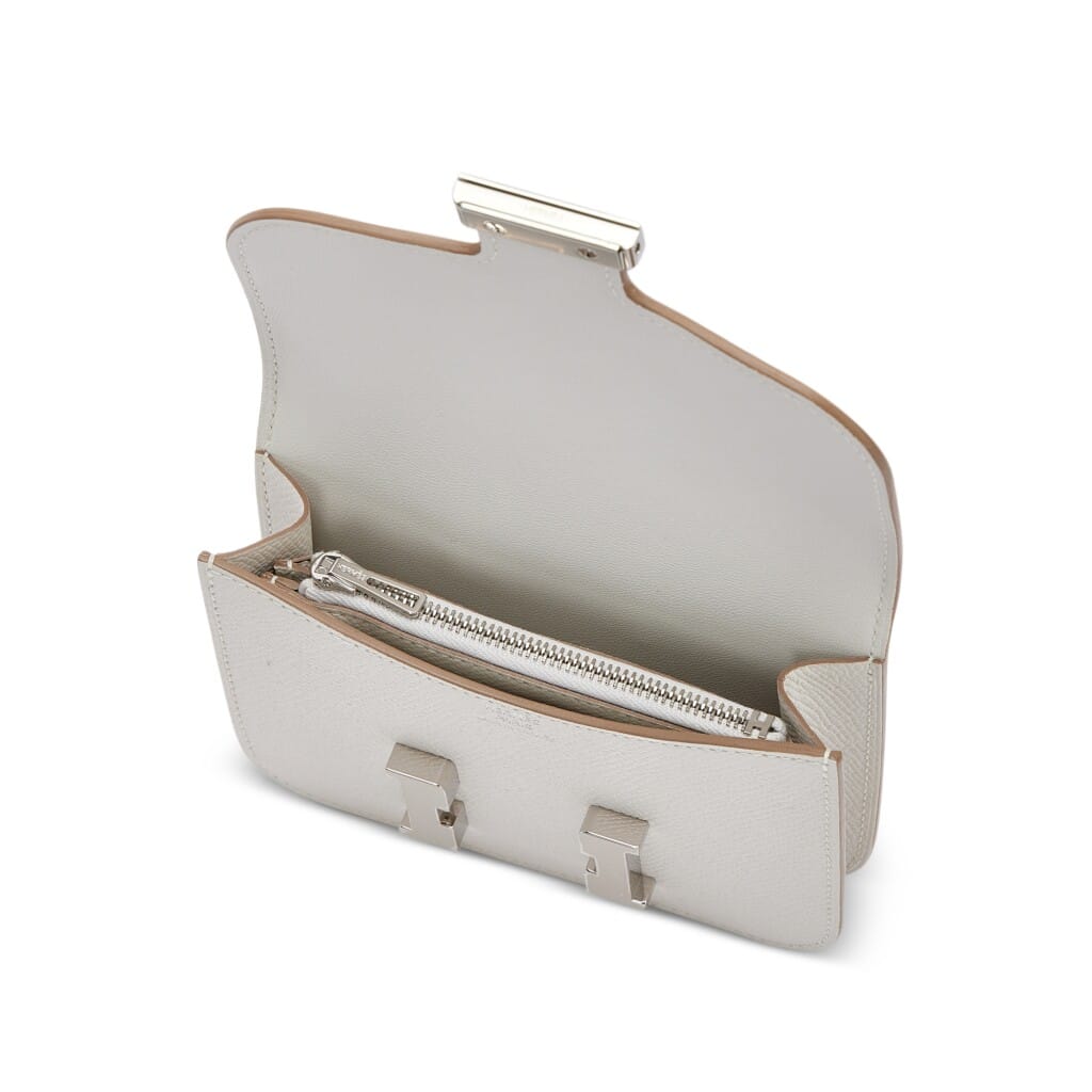Gris Pale Epsom Constance Slim Palladium Hardware, 2023