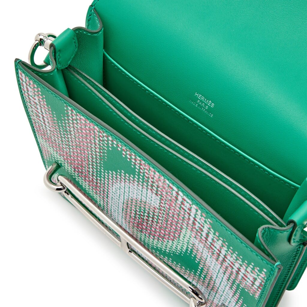 Limited Edition Menthe Swift Mini Roulis Circuit 18 Faubourg Palladium Hardware, 2021