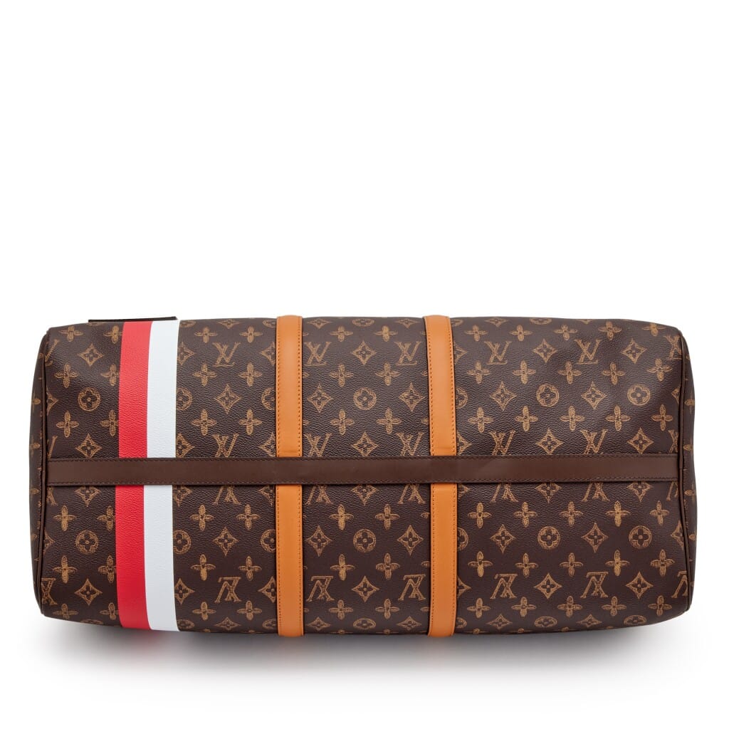 Virgil Abloh Multicolor Monogram L'Oeil Coated Canvas Keepall 55 Bandoulière Gold Hardware, 2022