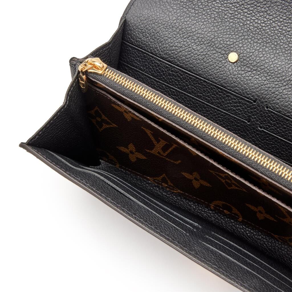 Python and Brown Monogram Pallas Long Wallet Gold Hardware, 2018