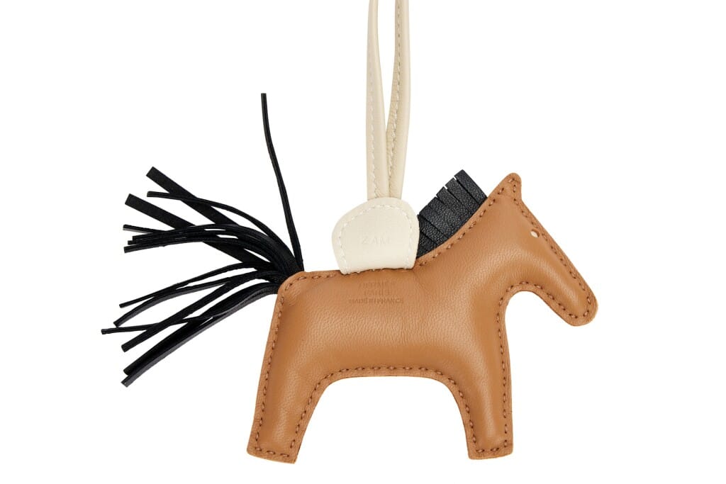 Chai, Craie and Black Milo and Swift Leather GriGri Rodeo Charm PM, 2021