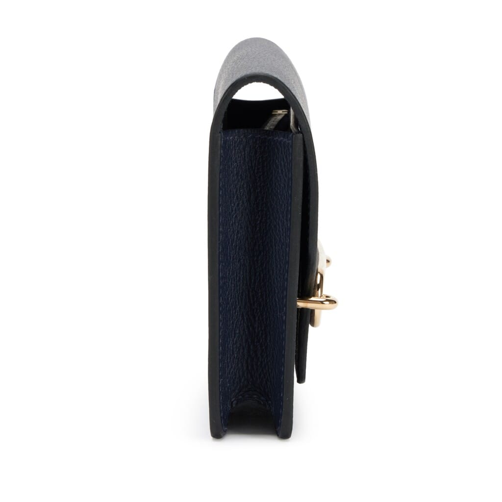 Blue Nuit Evercolor Roulis Slim Wallet Permabrass Hardware, 2022