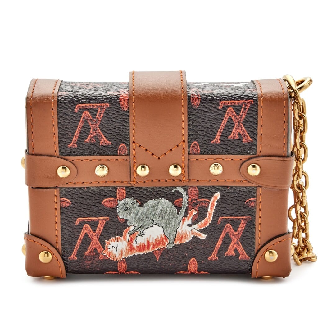 Grace Coddington Catogram Coated Canvas Mini Essential Trunk Gold Hardware, 2018