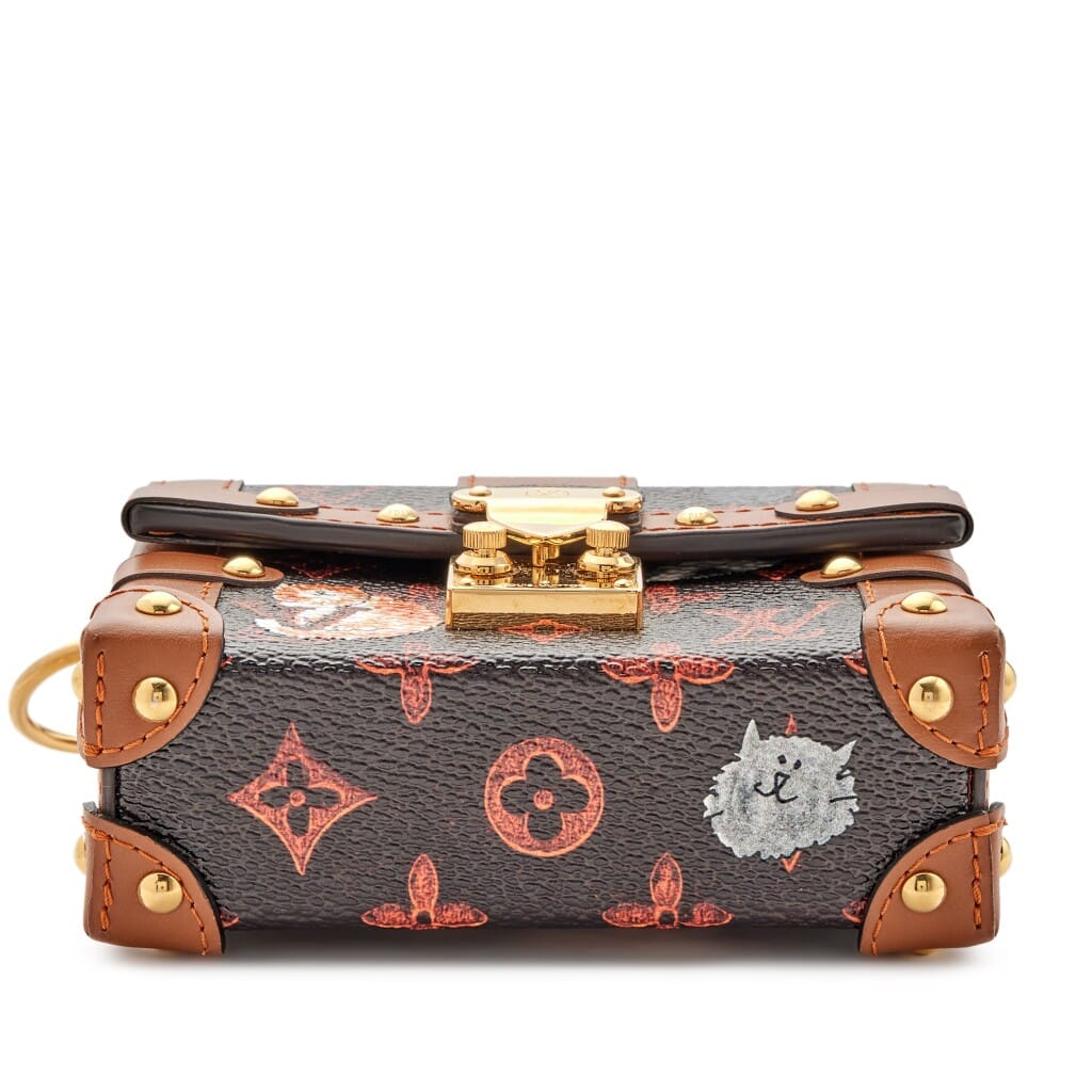 Grace Coddington Catogram Coated Canvas Mini Essential Trunk Gold Hardware, 2018