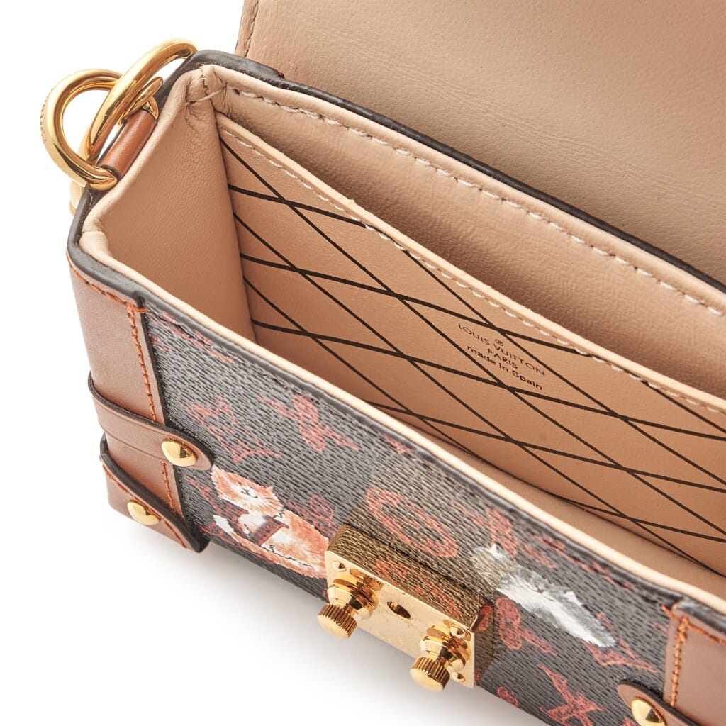 Grace Coddington Catogram Coated Canvas Mini Essential Trunk Gold Hardware, 2018