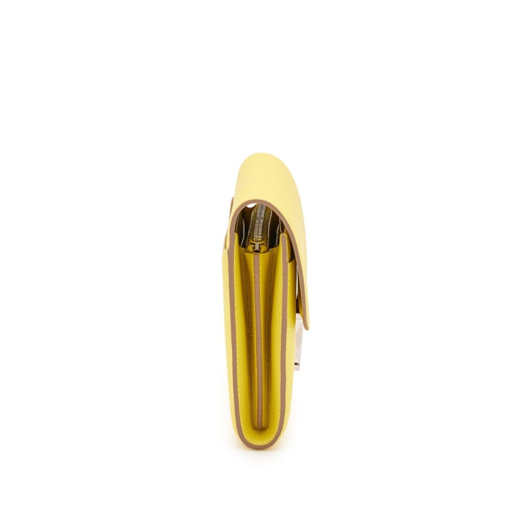 Lime Epsom Long Constance Wallet Palladium Hardware, 2019