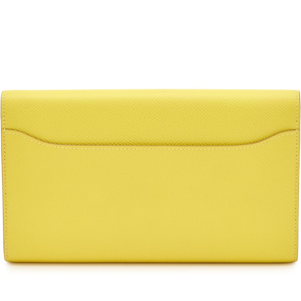 Lime Epsom Long Constance Wallet Palladium Hardware, 2019