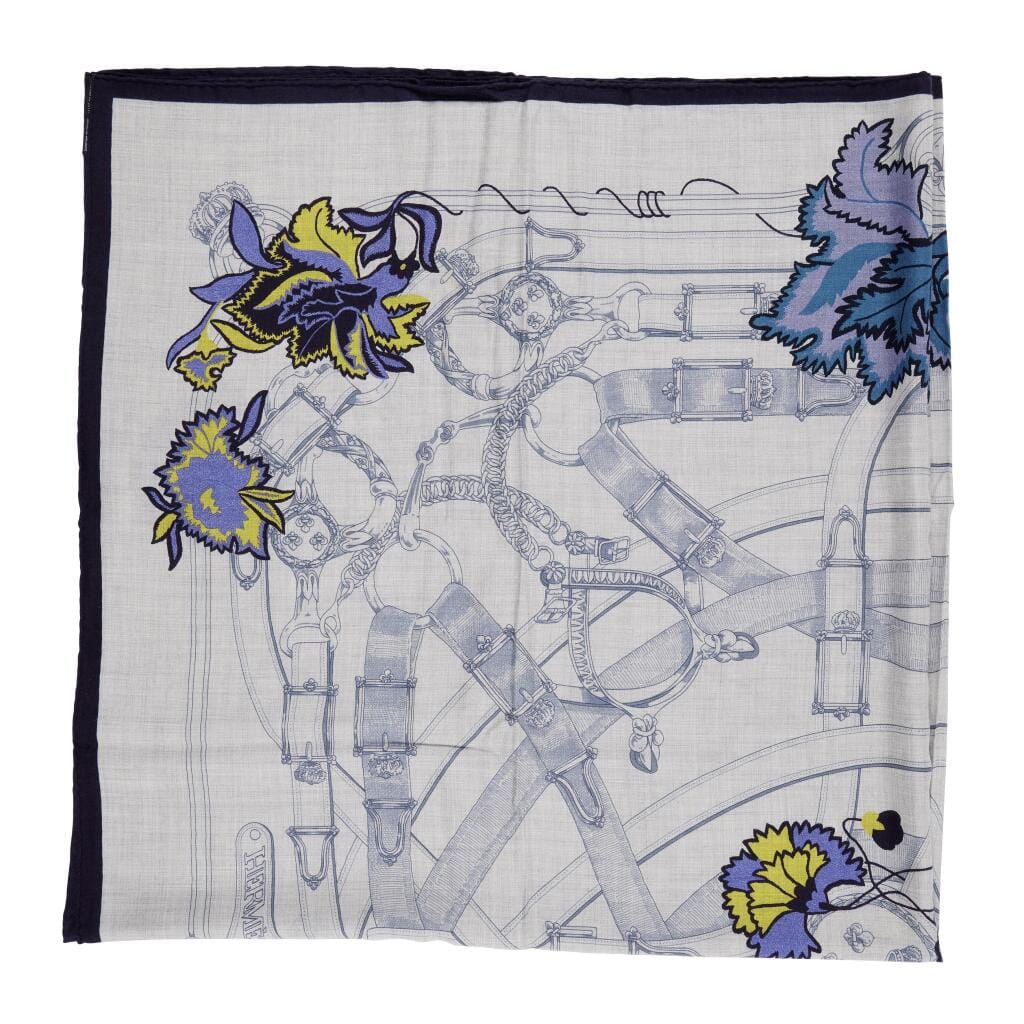 Amethyst Cavalcadour Fleuri Cashmere and Silk Shawl 140